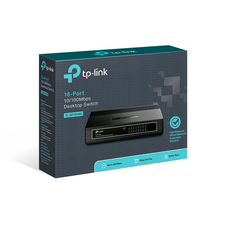 Коммутатор TP-Link TL-SF1016D 16-портовый (Switch)