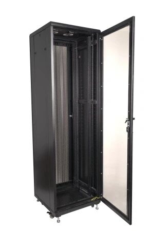 Шкаф напольный 42U 600*1000*2000 мм, перфорированная дверь