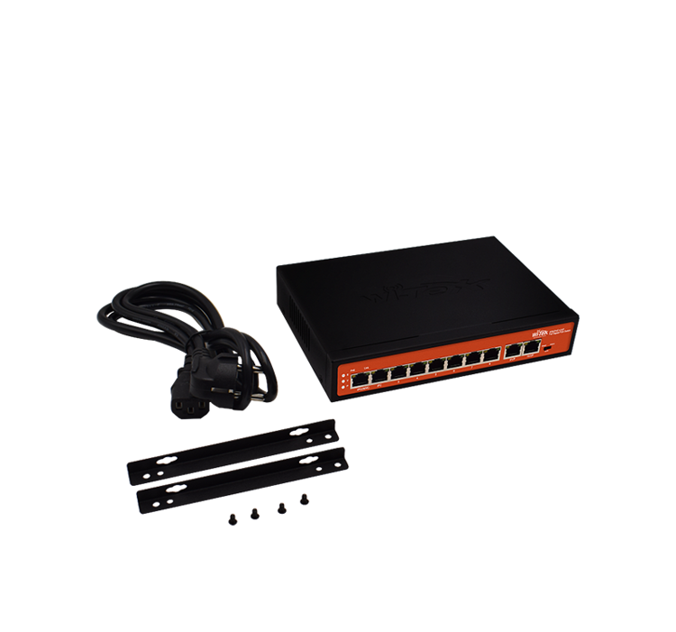 Неуправляемый 120W PoE+ коммутатор Wi-Tek WI-PS308G Гигабитный