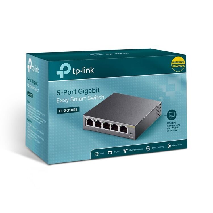 Коммутатор TP-Link TL-SG105E (5-портовый switch)