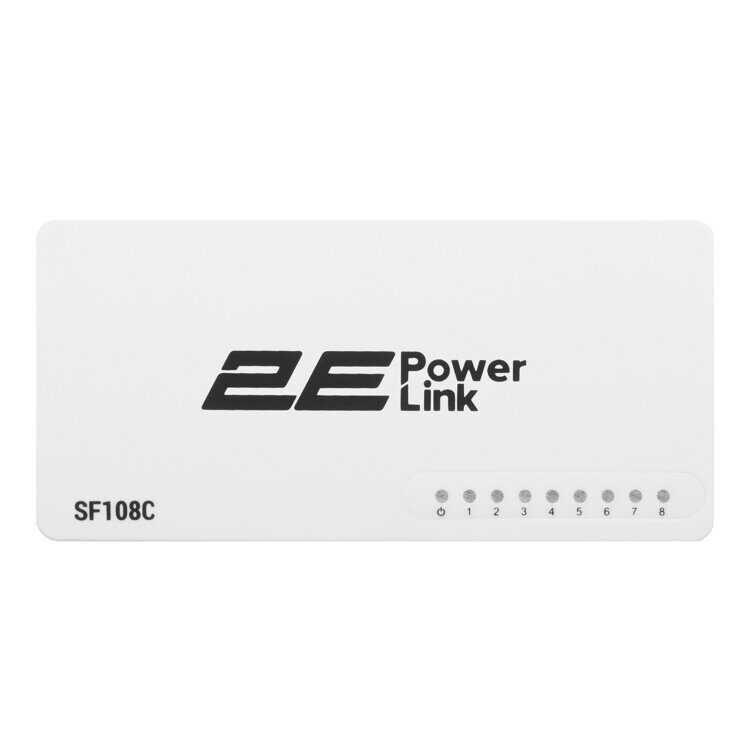 2E Коммутатор PowerLink SF108C 8xFE, неуправляемый, десктоп