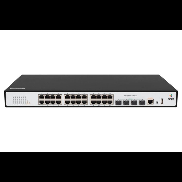 Управляемый PoE коммутатор уровня 2 SNR-S2989G-24TX-POE-2AC