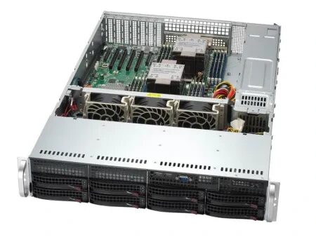 Сервер Supermicro SYS-621P-TR: 2× Xeon Silver 4514Y, 128Gb DDR5-4800 (4×32Gb), 1× HDD 3.5" SATA 8Tb 7,2K