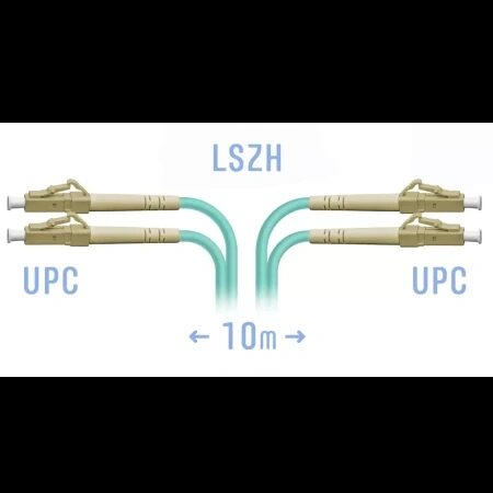 Патчкорд оптический LC/UPC MM Duplex 10 метров Патчкорд оптический LC/UPC MM Duplex 10 метров