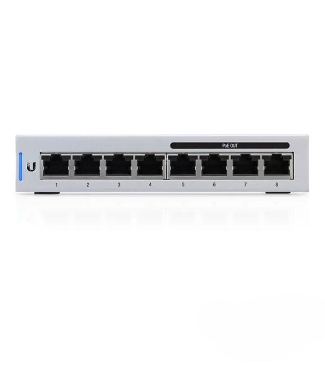 UBIQUITI 8-Port Fully Managed Gigabit Switch with 4 IEEE 802.3af Includes 60W Power Supply EU