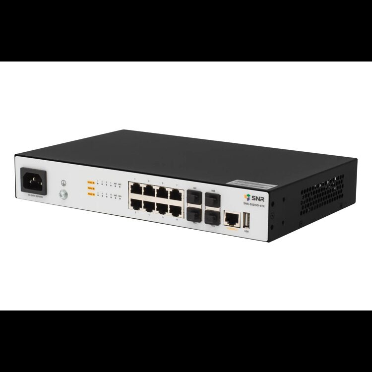 Управляемый коммутатор уровня 2+ SNR-S5210G-8TX-RPS