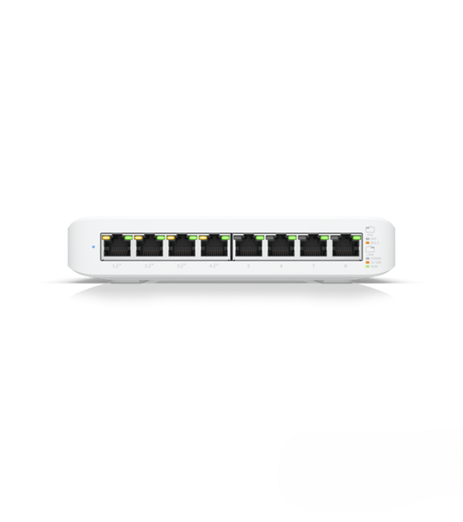 Коммутатор POE UniFi 8 портов Артикул:USW-Lite-8-POE