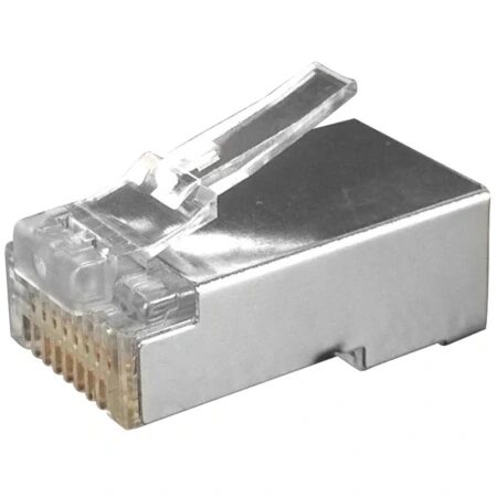 Разъем RJ-45(8P8C) под витую пару, категория 6, экранированный