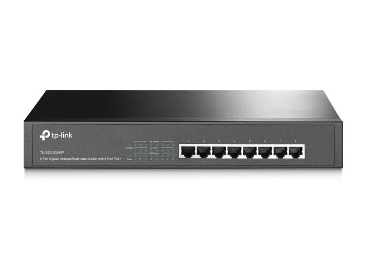 Гигабитный PoE Коммутатор TP-Link TL-SG1008MP (8-портовый switch)